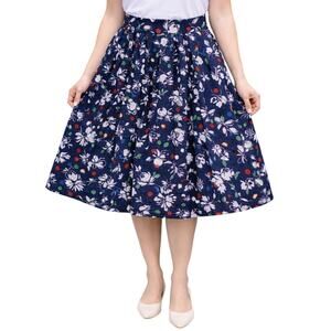 Vintage 80s Women's 6 Pendleton Miss Sophisticates Floral Polka Dot Skirt